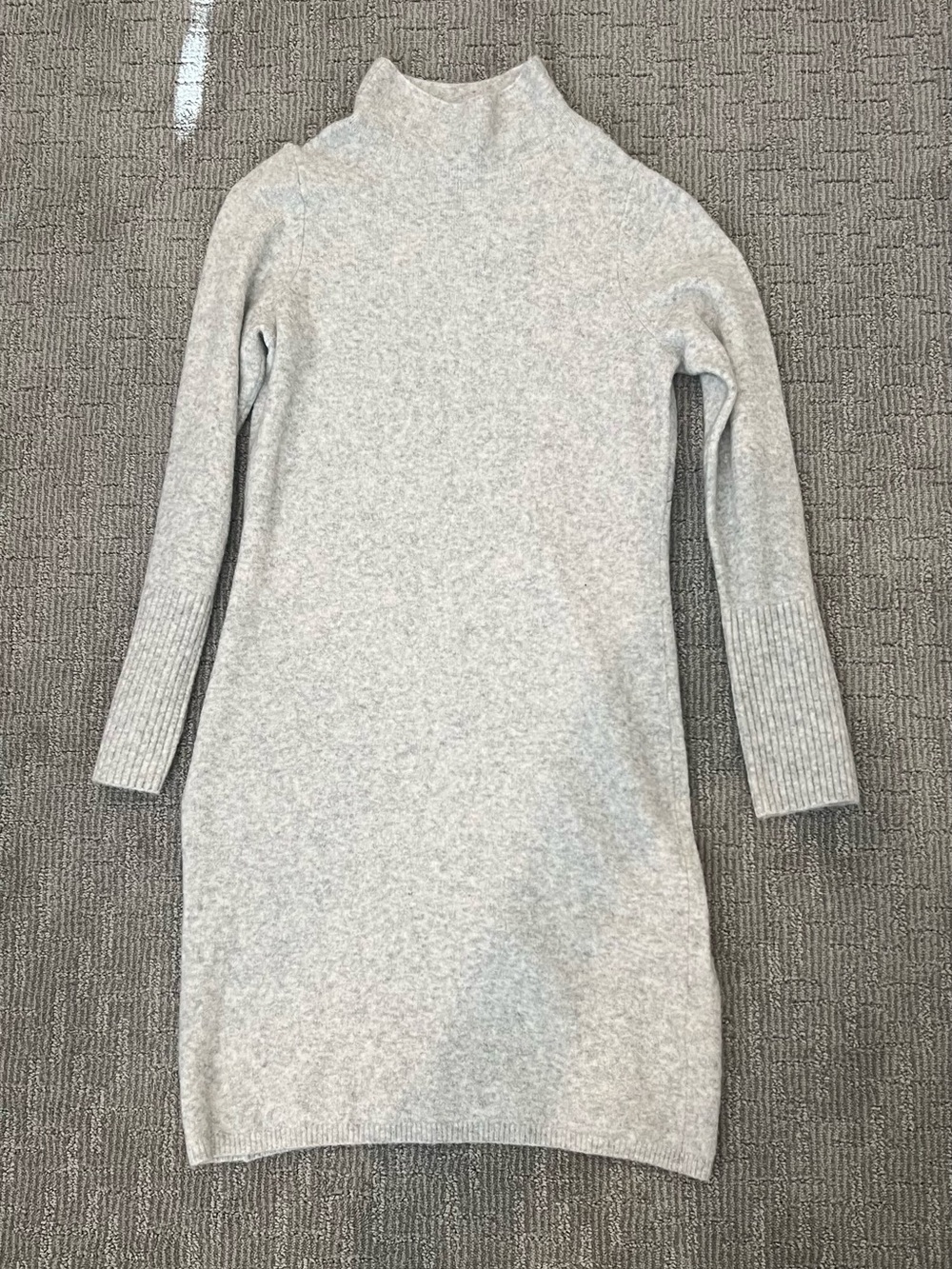 Express Light Gray Turtleneck Sweater Dress